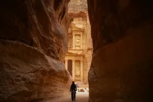 Person walking in Jordan