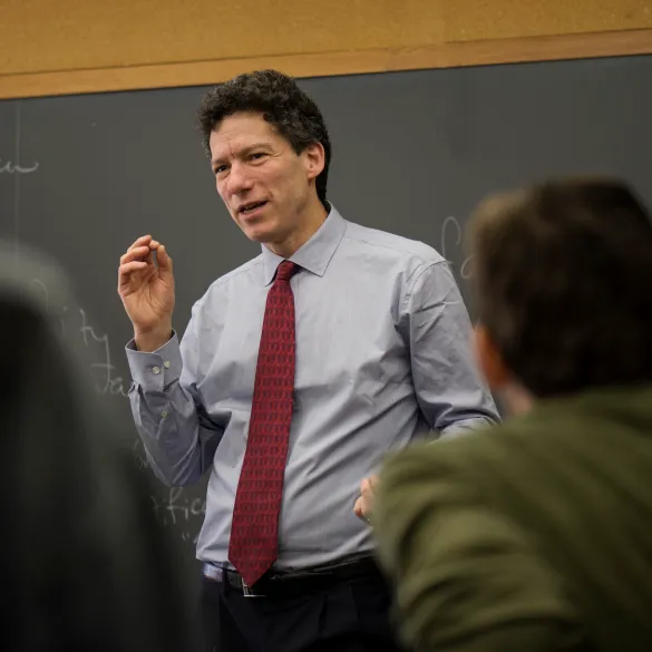 Teaching in a classroom