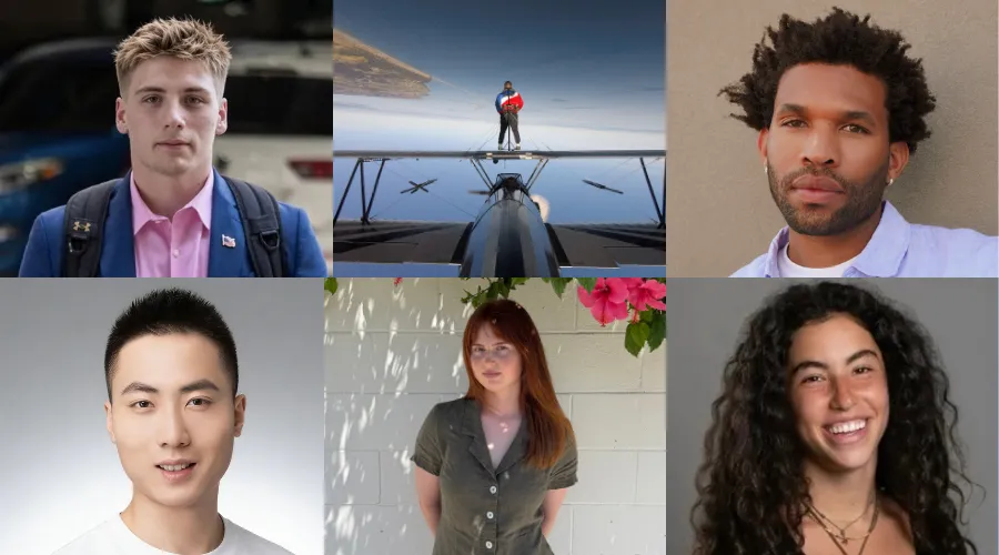 Collage of six incoming Columbia GS students