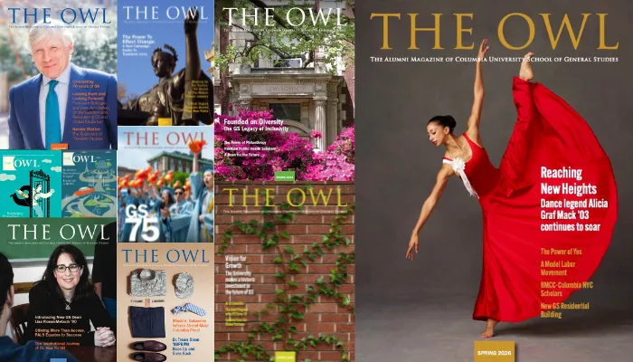 Collaqge of Owl Magazine covers