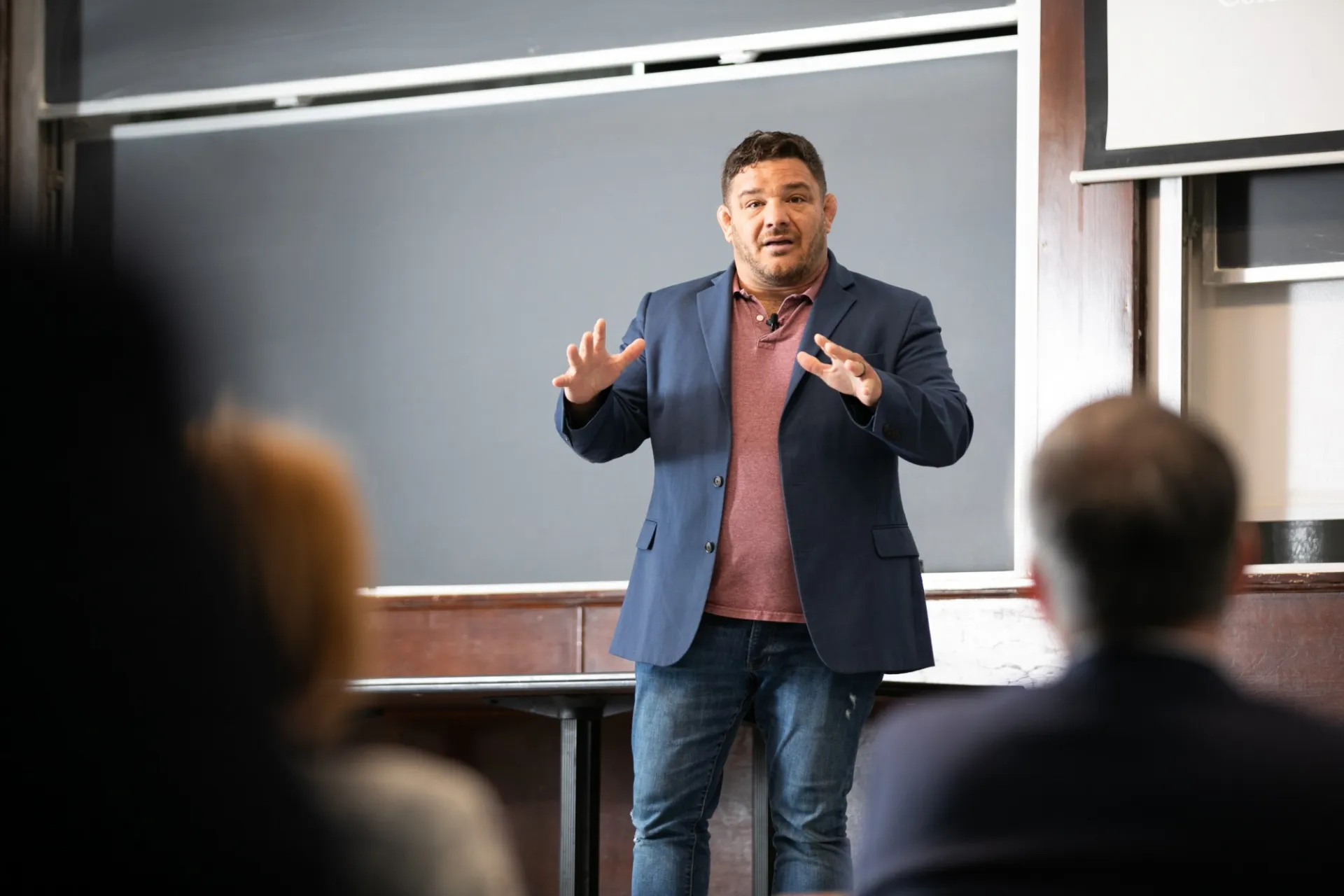 R.J. Jenkins delivering the 2025 reunion faculty lecture