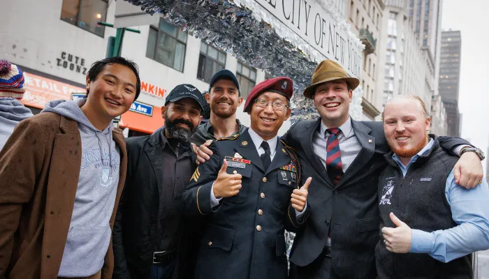 Columbia participants in the 2022 NYC Veterans Day Parade