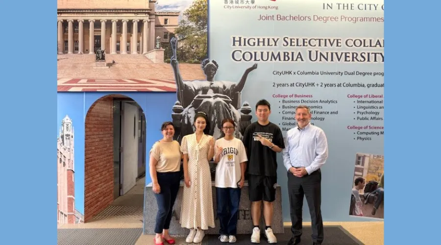 Columbia GS Vice Dean Curtis Rodgers and Columbia GS Senior Associate Dean for Strategic Initiatives and Partnerships Jessica Sarles in their recent travels to  City University of Hong Kong (CityUHK)